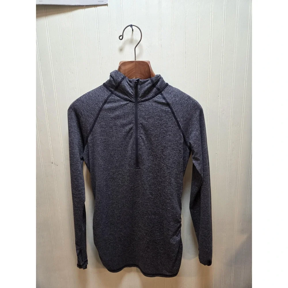 The‎ North Face Pullover Womens Small Gray FlashDry 1/4 Zip Athletic Running Top - Picture 2 of 7